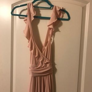 Long maxi prom dress gown